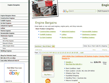 Tablet Screenshot of enginebargains.com